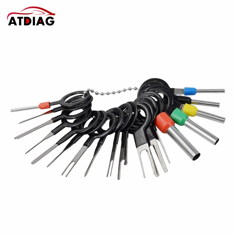 18/21Pcs Automotive Plug Terminal Remove Tool Set Car Electrical Wire Crimp Connector Extractor Kit Auto Accessories