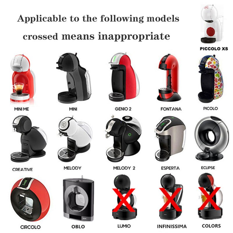 Kahvinkeitin suodatin muovi uudelleentäytettävä kahvinsuodatin kapseli kuppi dolce gusto koneille kahvila keittiö vempaimia