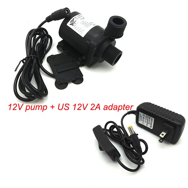 800B Mini Micro 12V DC Diaphragm Water Pump Mini Water Pumps Flow Can Be Used Under Water Diving And Land Type: 12V pump and US12V2A