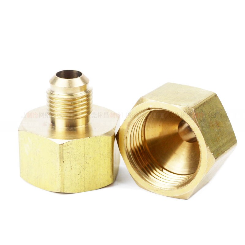 brass fitting adapter SAE1/4 Brass Pipe Hex Nipple Fitting Quick Coupler Adapter Male to Male Thread concentric reducer