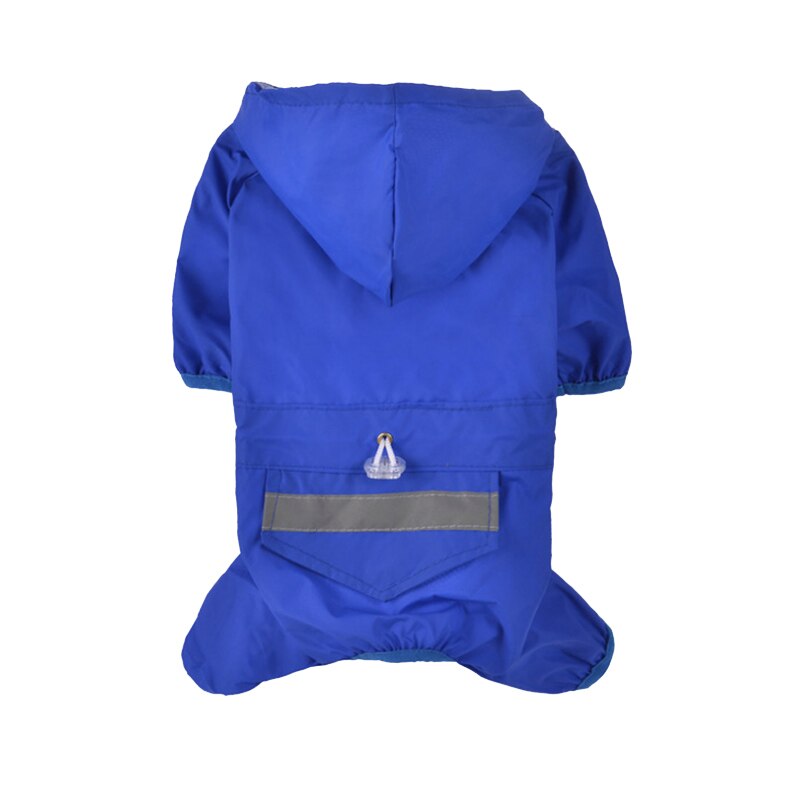 Snailhouse Waterdichte Transparante Regenjassen Puppy Hond Regenjas Draagbare Hond Regen Jassen Opvouwbare Light Kleding Puppy Regen Jas: Blue / XL