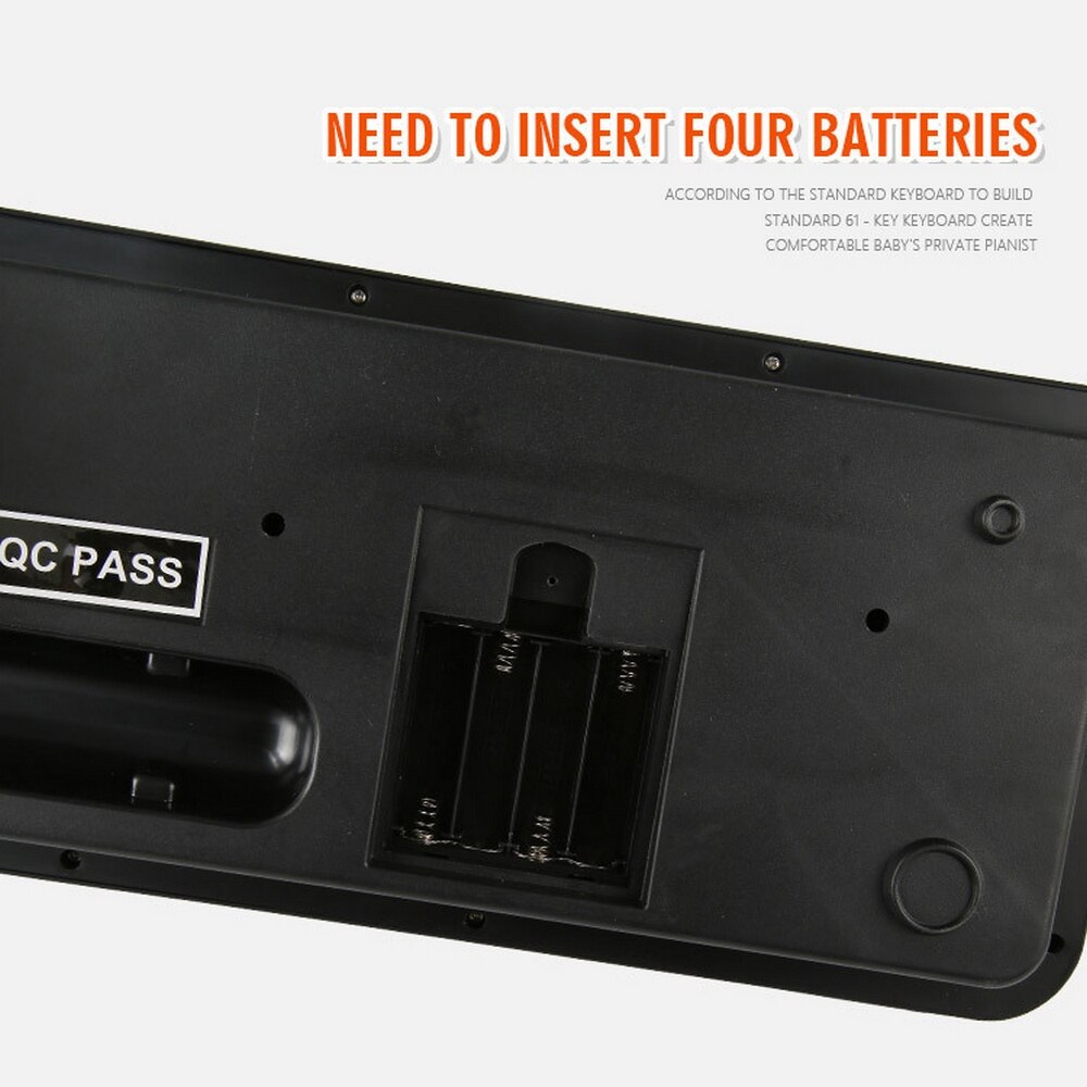 61 Keys Digital Piano Keyboard Electronic Organ with Microphone Electric Piano Kid Children Talents Kids Musical Instrument