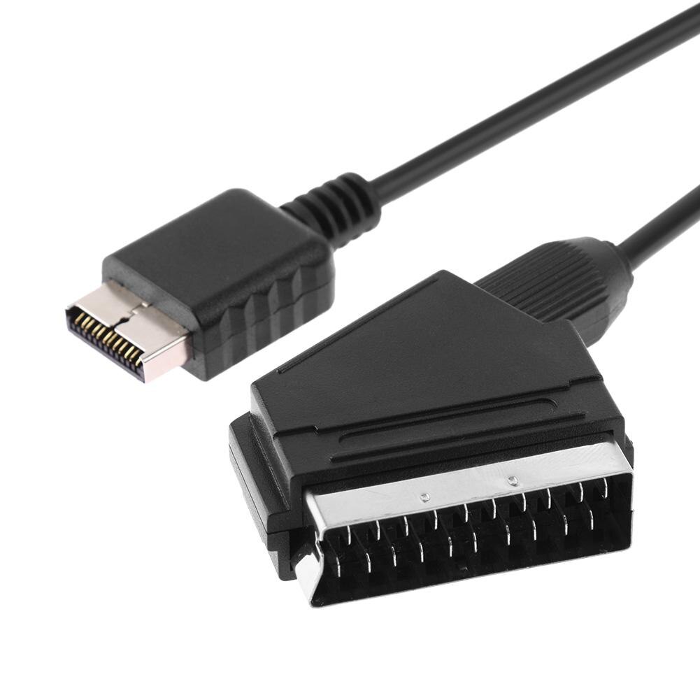 1Pcs Rgb Scart Draad Kabel 1.8M/6ft Tv Av Voor Sony Playstation PS2 PS3 Slim Line Game consoles Voor Ps2 Games Kabel