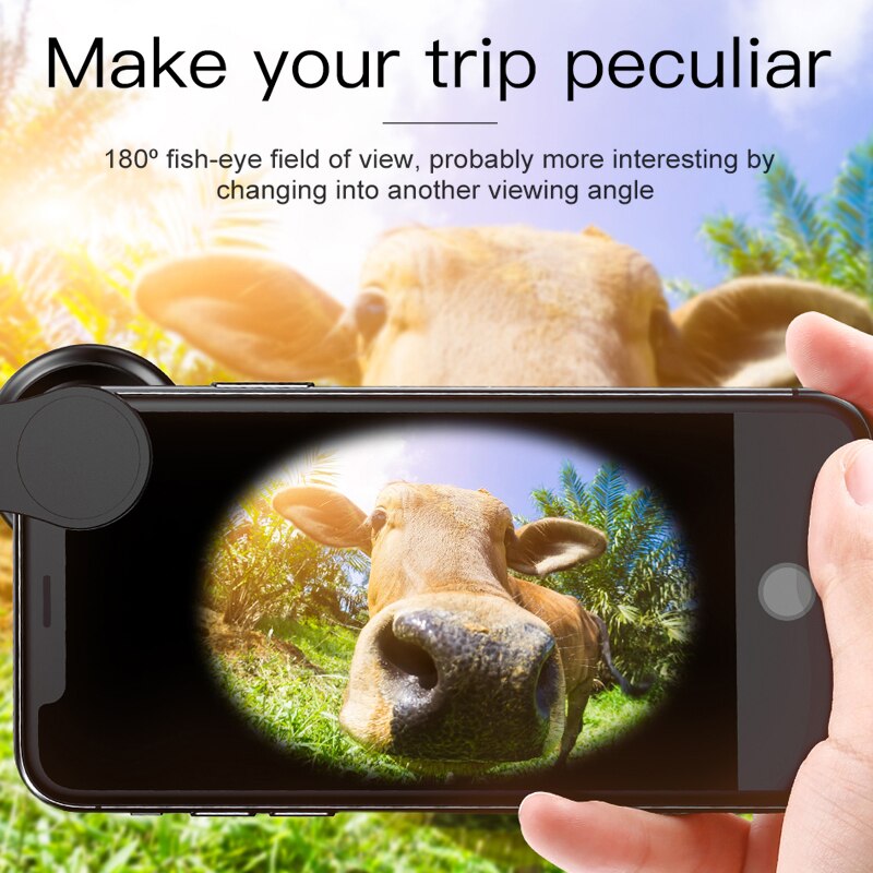 Baseus Mobile Phone Lens Wide Angle Fish eye Fisheye 15X Macro Camera Lens For iPhone Xs Max Xr X Samsung S10 S9 Huawei P30 Pro