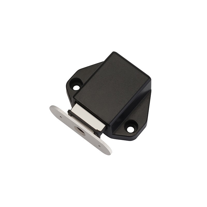 Deur Pusher Zwart Kleur Kast Vangt Magneet Deur Stopt Dichter Magnetische Verborgen Deur Stoppers Demper Buffer Gespen Voor Deuren: WHITE