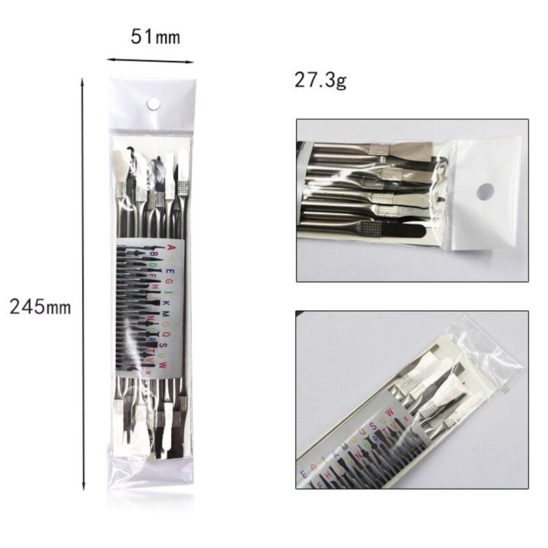 8in 1 IC Chip Repair Thin Tools Set CPU Metal Remover Burin to Remove for Mobile Phone Computer CPU NAND IC Chip Repair