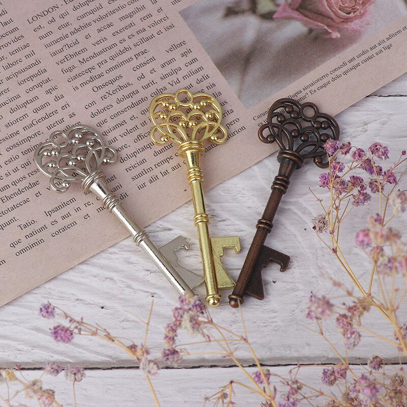 Nowy przenośny kształt klucza otwieracz robić butelek pierścień breloczek brelok metalowa impreza z piwem narzędzie barowe