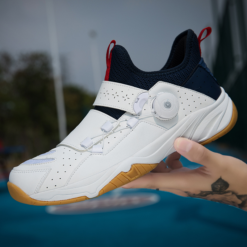 hommes et femmes Badminton sol dur extérieur doux pelouse antidérapant résistant à l'usure poignée lisse chaussures de sport