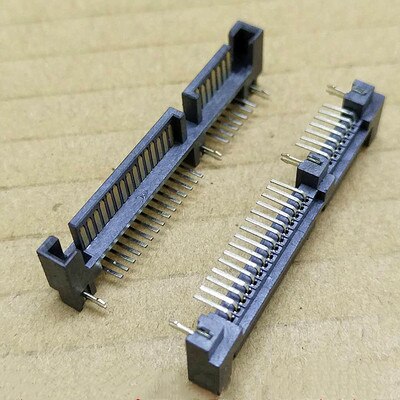 SATA Connector Male 7P+15P 22Pin Hard disk interface Curved Pin Connector Socket