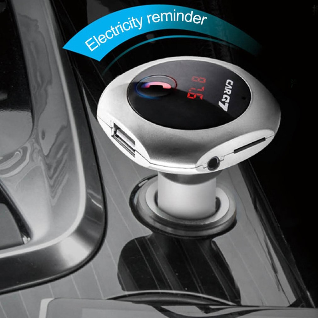 Auto Speler Dual Usb Draadloze W Slot-In Fm-zender MP3 Speler 360 Graden Roterende Car Charger