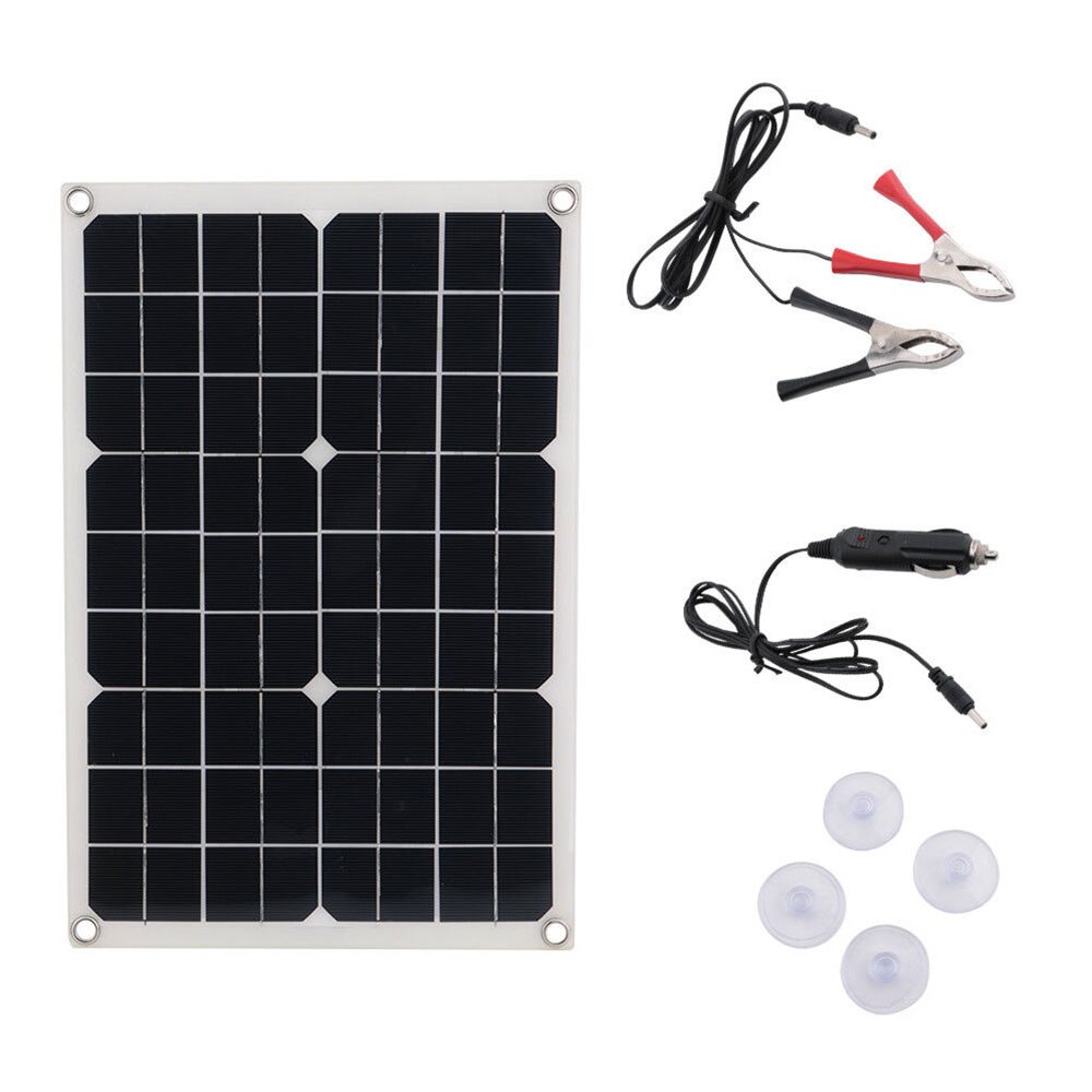 60W Solar Panel Cells Module Kit 50A/40A/10A Dual USB Solar Controller Module For Car RV Boat Home Roof Camping Solar Battery: only solar panel