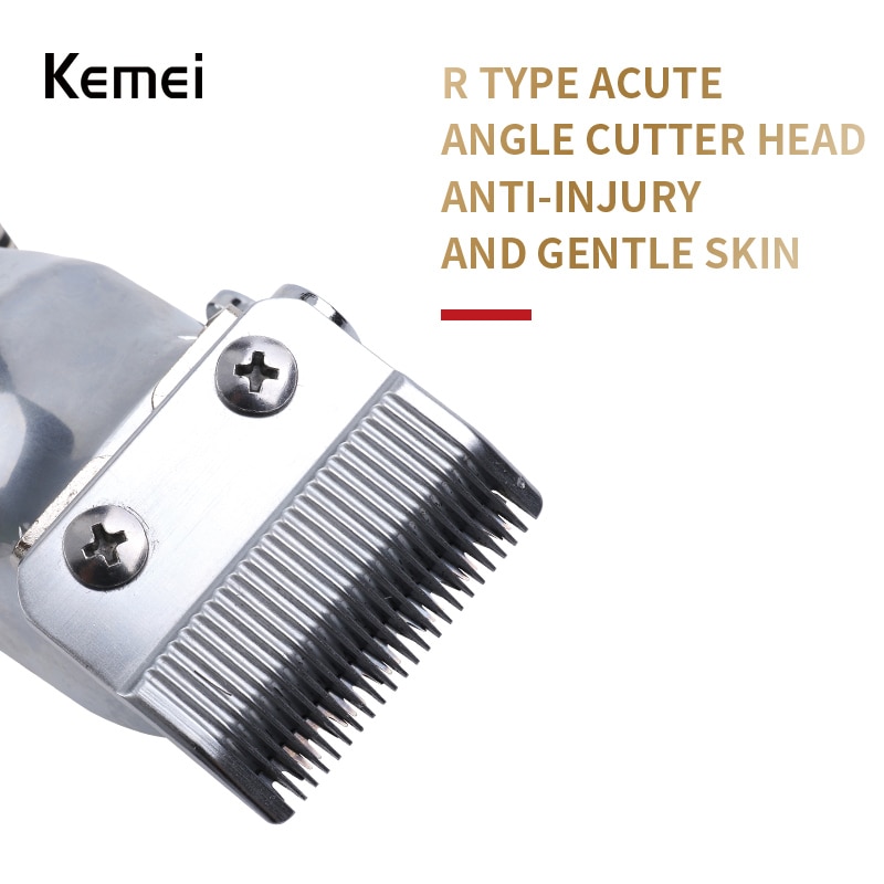Kemei-1996 Barber Shop Rechargeable Hair Clipper All Metal Electric Hair Trimmer Men Beard Trimmer Haircut Machine