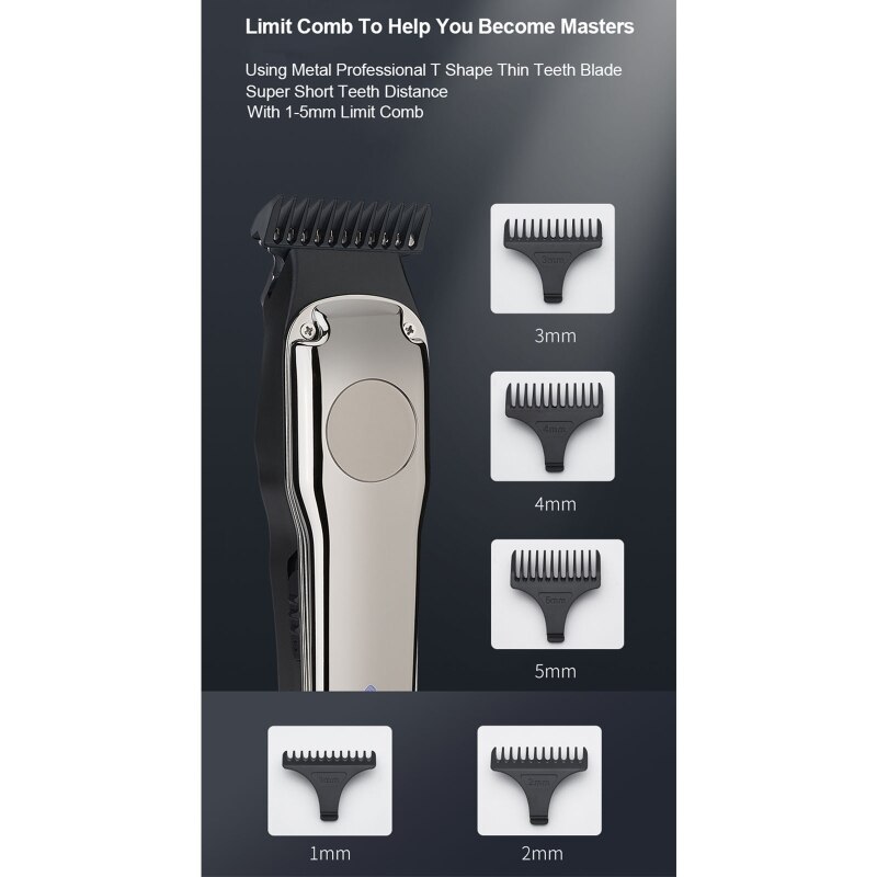 Hair Clippers Barber Haircut Cutter Rechargeable Razor Trimmer A0NC