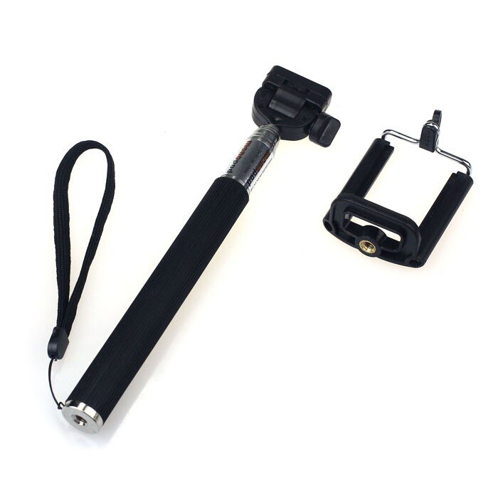 Zelfklevende, uitschuifbare, draagbare aluminiumlegering, flexibele telescopische monopod statiefhouder voor go pro hd hero 1 , 2 , 3 carmera
