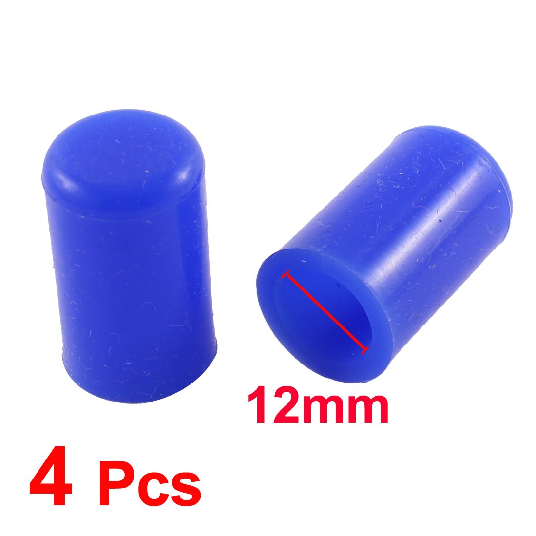 Bouchon d'obturation en Silicone pour Tube d'aspiration, embout de tuyau d'aspiration, accessoires de voiture bleu, 4/6/8/12/16/19/25/30/32mm: 4pcs 12mm