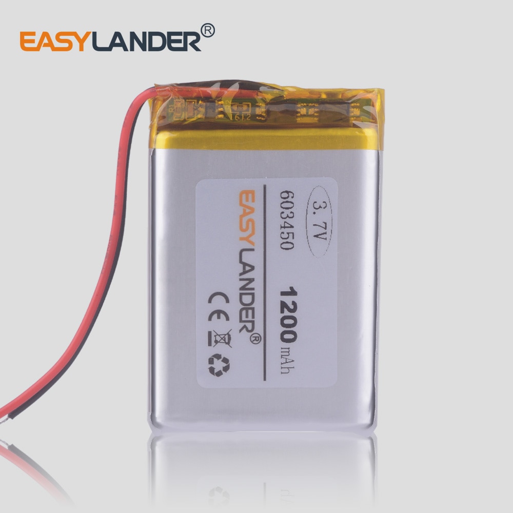 replacement Geo li-polymer rechargeable battery 3.7V 603450 Lithium polymer battery 1200mAh for navigator Prestigio vision 5250