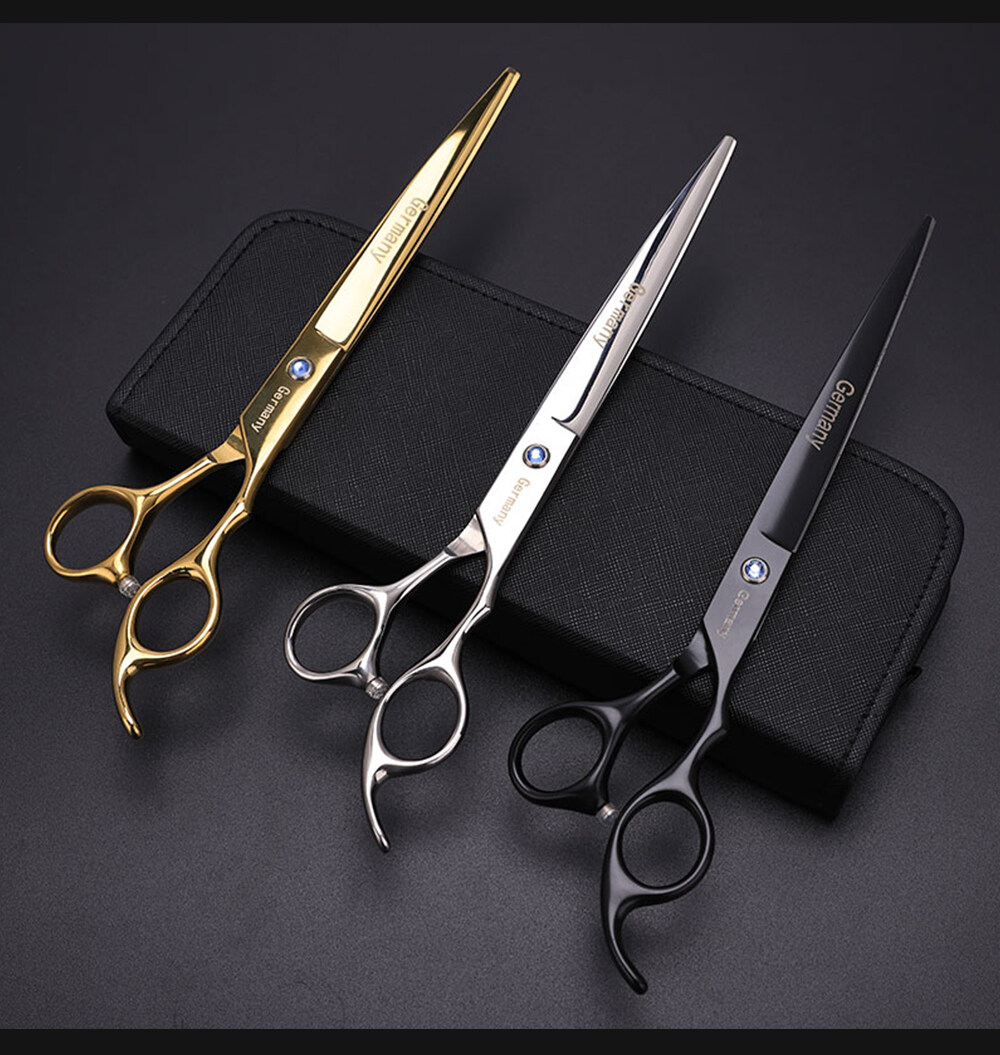 Tijeras profesionales de peluquería de 8 pulgadas, máquina de corte de pelo de corte plano de salón de , tijeras de adelgazamiento de acero inoxidable, herramientas de barbería