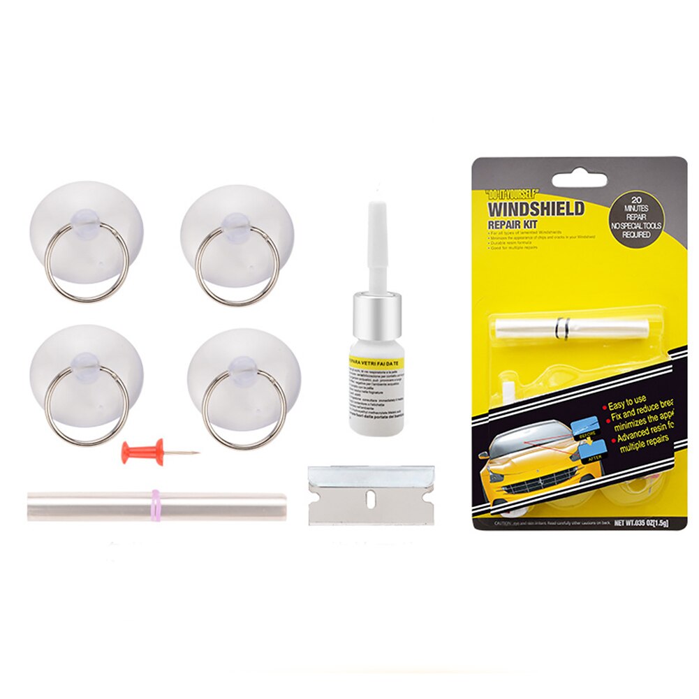 Car Window Curing Glue DIY Seamless Universal Auto Crack Removal Restore Tool Glass Scratch Windshield Repair Kit