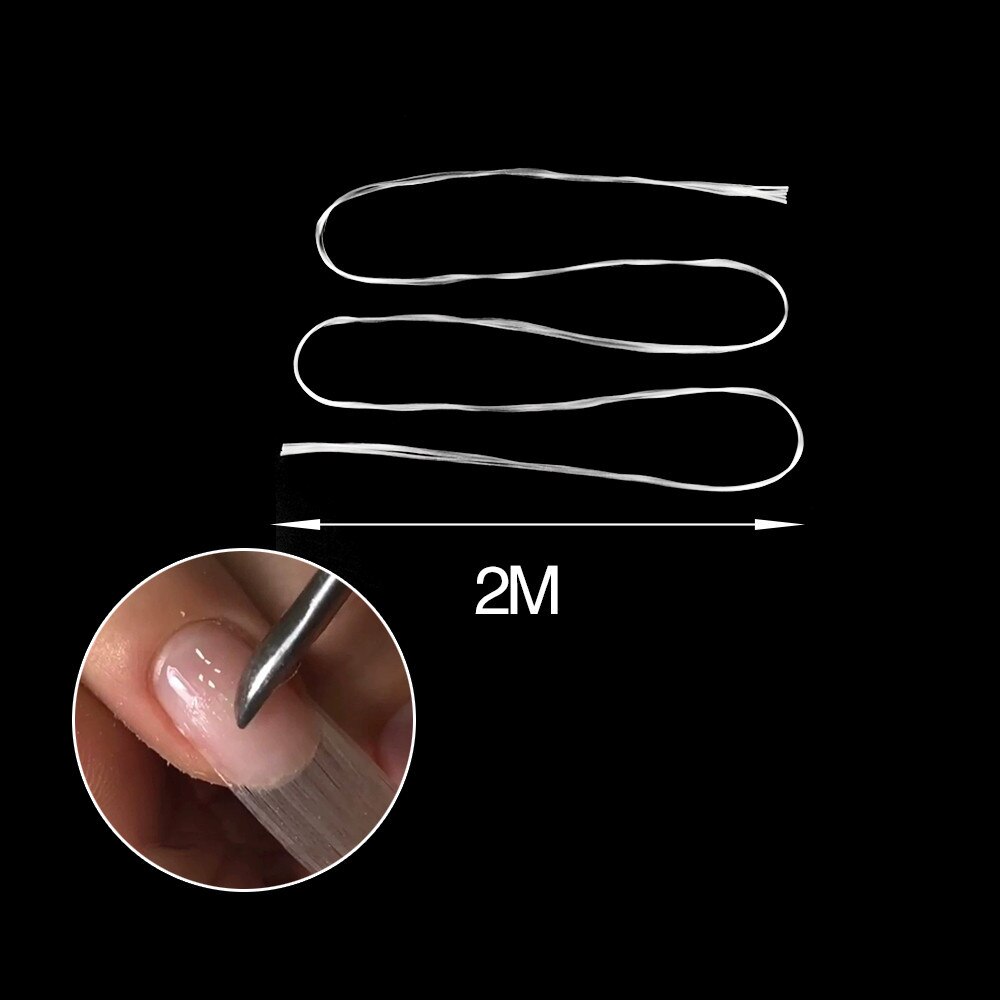 100/150/200 cm Glasvezel Nagels Glasvezel Nail Salon Uitbreiding Glasvezel Zijde Apparatuur Tool Set Nail vorm Acryl