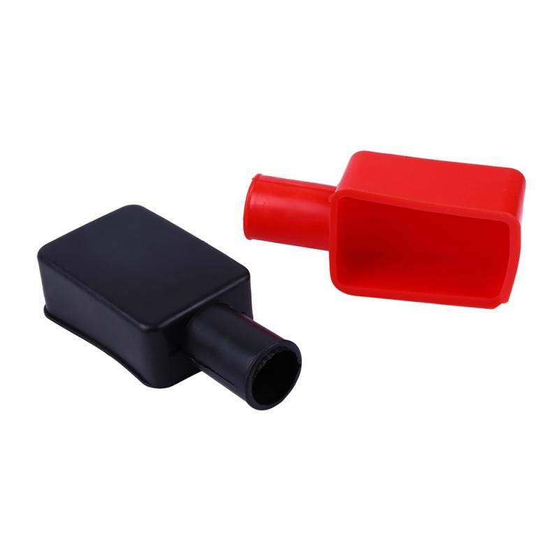1 Pair Car Battery Covers Cap Boot Insulating PVC Negative Positive Terminal Protector Replacement Auto Batteries Accessories