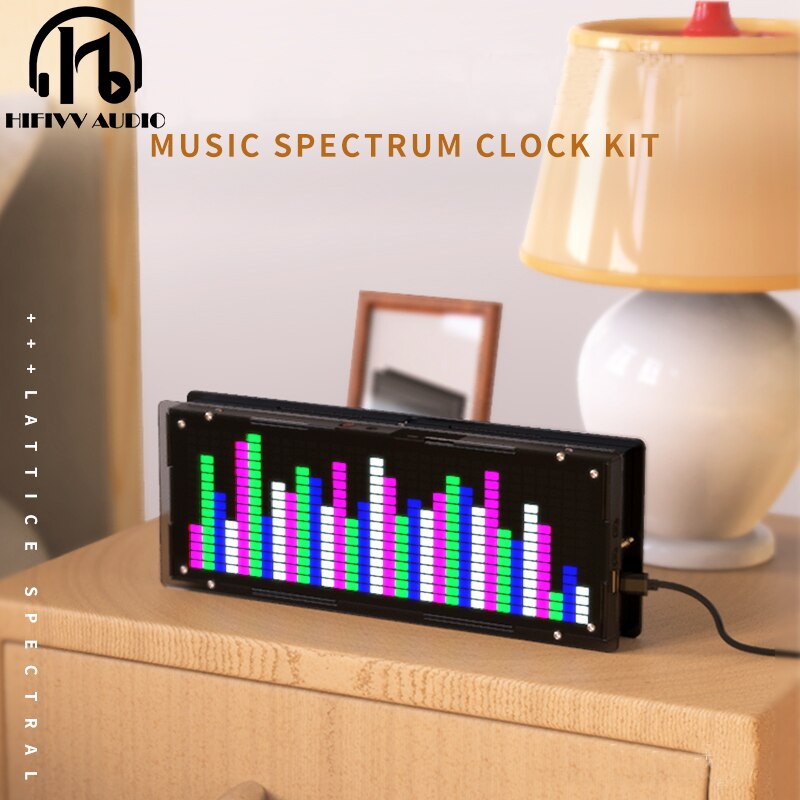 Analizador de espectro de música LED de nivel HIFI DIY, medidor VU de nivel de Audio, amplificador MP3, PC, indicador de Audio, velocidad ajustable AGC