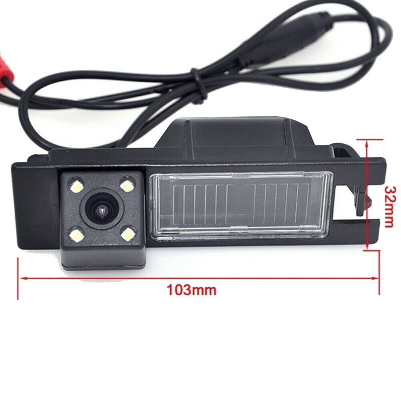 Auto Hd 4LED Rear View Backup Reverse Camera Voor Opel Astra H J Corsa Meriva Zafira Insignia Fiat Buick regal