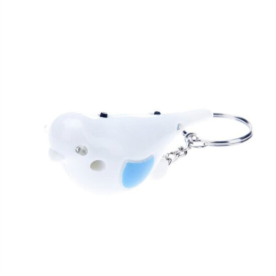 Détecteur de clé sifflet Anti-perte | , Anti-perte, bip clignotant, sac de clé pour enfant, localisateur de portefeuille, notification d'alarme pour animal de compagnie, directe: Bird White