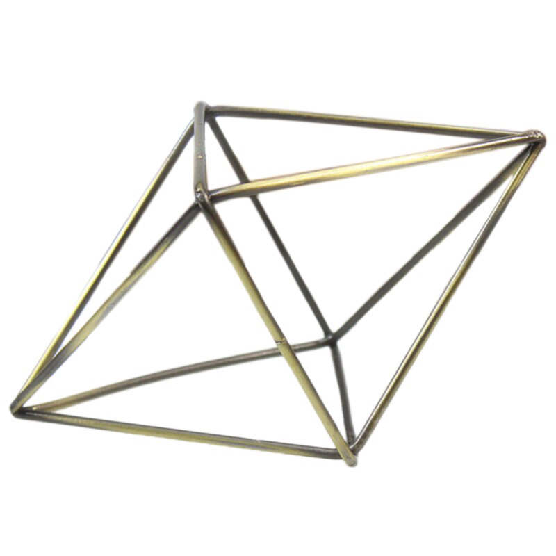 Freestanding Fioriere Pensili Geometrica Altalena In Ferro Battuto Tillandsia Aria Piante Supporto Triangolare A Forma di Metallo Cremagliera Oro