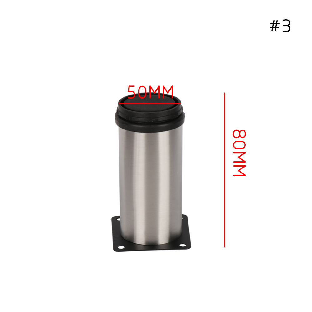 Køkkenskab sofaben rundt stativ højdejusterbare rustfrit stål møbelfødder/ ben: 3