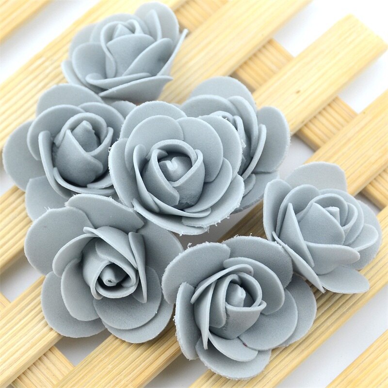 50PCS/Bag Mini PE Foam Rose Flower Head Artificial Rose Flowers Handmade DIY Wedding Home Decoration Festive &amp; Party Supplies: Gary