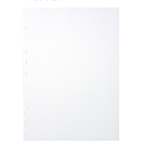 A4 Loose-leaf Refill Mushroom Hole Notepad Dedicated Horizontal Line Blank 3 Formats writing Paper Lace Inside Page DIY Binding: Blank style