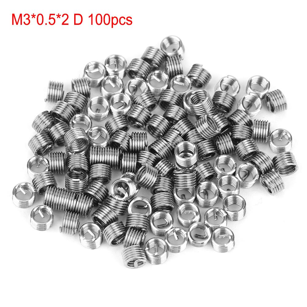 M3 Stainless Steel SS304 Coiled Wire Helical Screw Thread Inserts 100pcs: 3