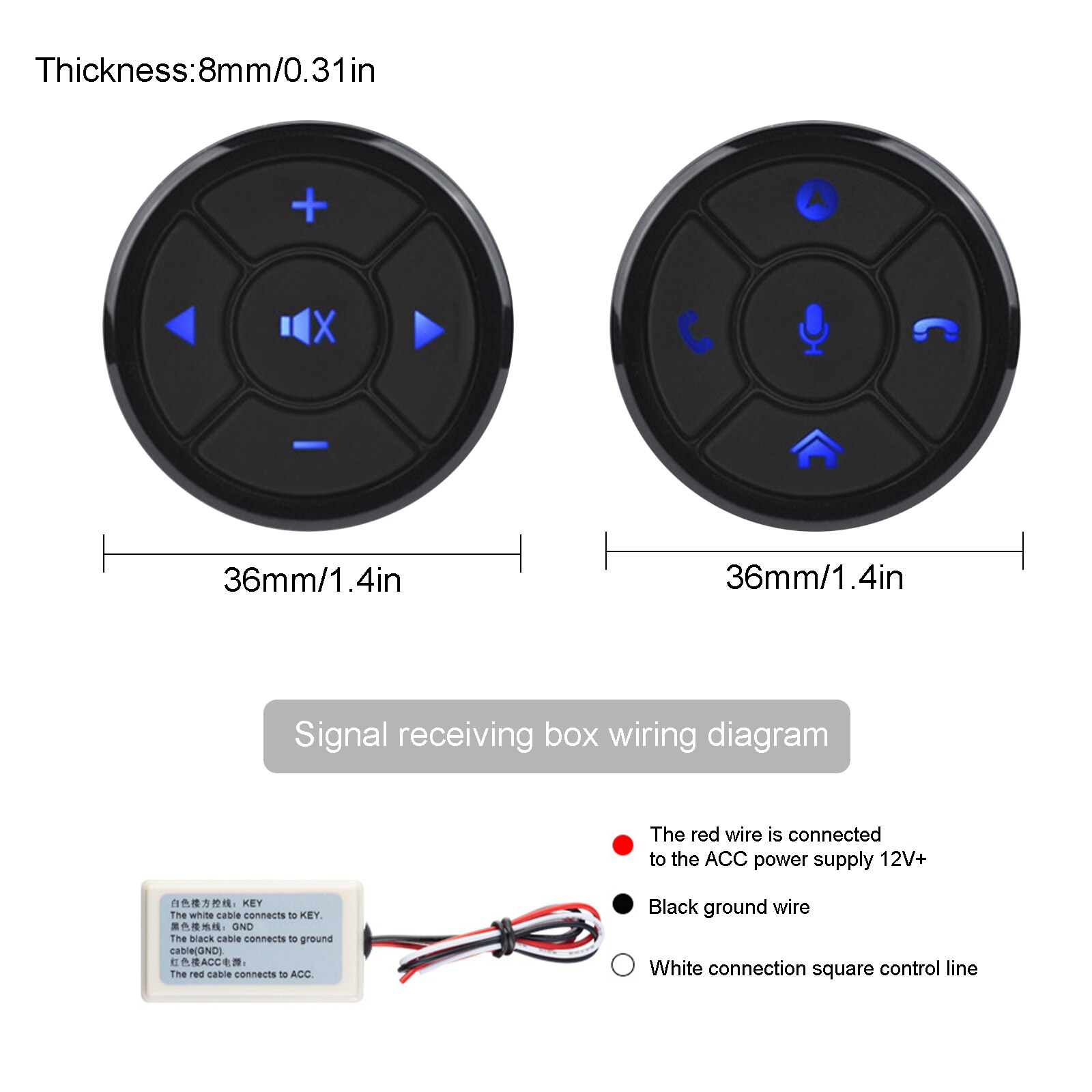 Car Steering Wheel Control DVD Android Bluetooth B... – Grandado