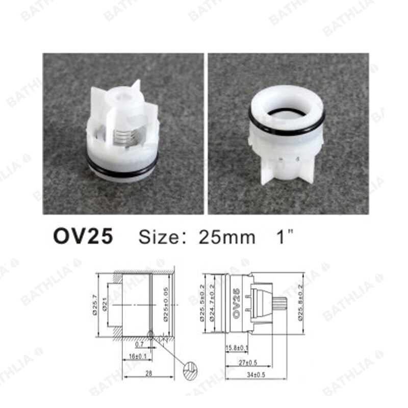 OV25 Plastic check valve easy assembly into faucet... Grandado