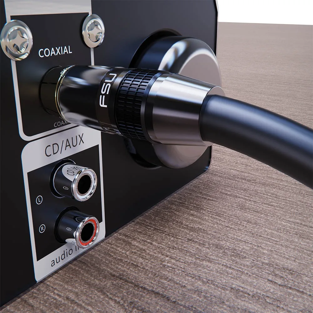 RCA Cable Subwoofer Cable RCA to RCA Cable Digital Coaxial Audio Cable SPDIF Cable Male Speaker Hifi Subwoofer Toslink 1 2 3 5m