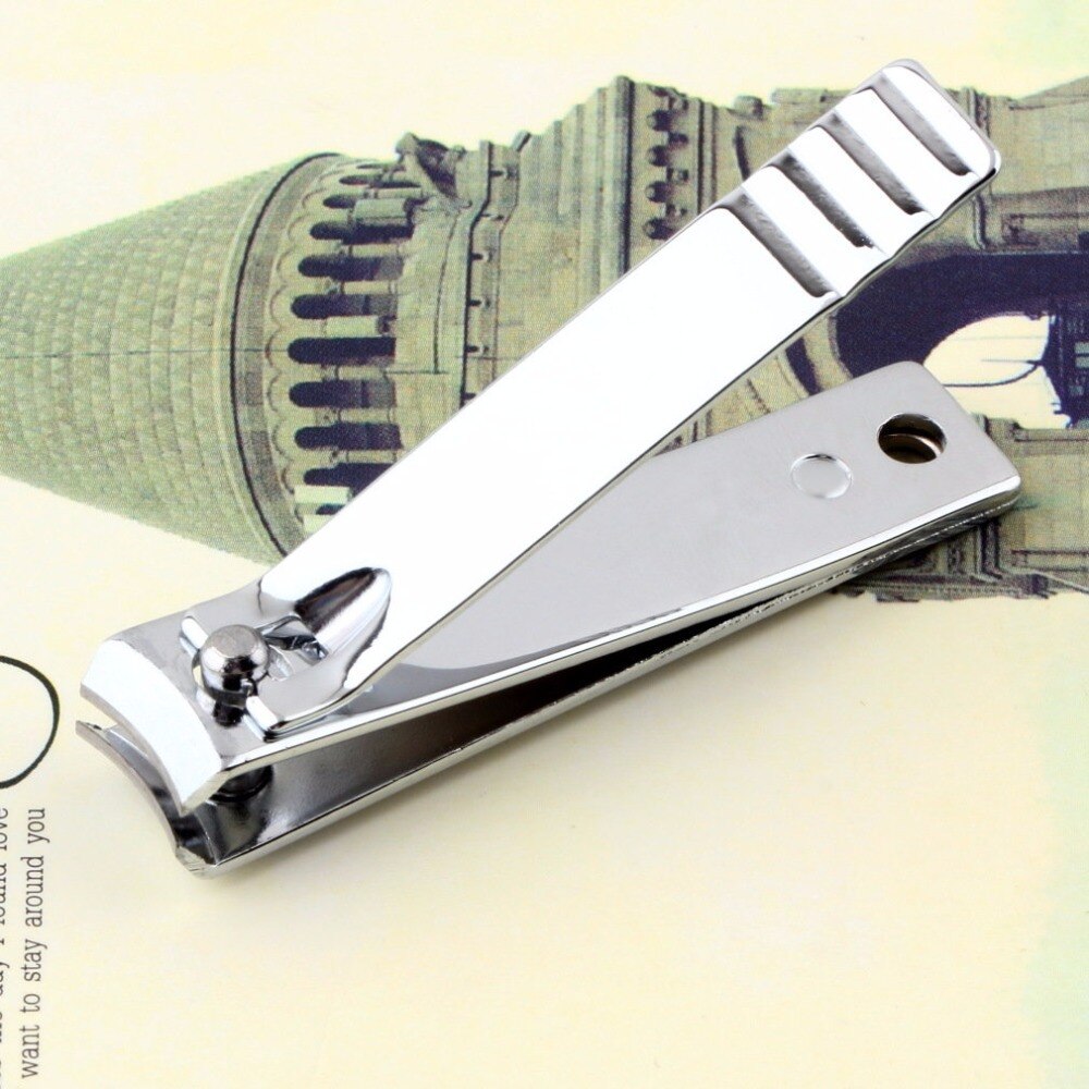 Stainless Steel Mini Portable Nail Clipper Cutter Trimmer Manicure Nail Art Toe Nail Clipper Manicure Beauty Tool Silver