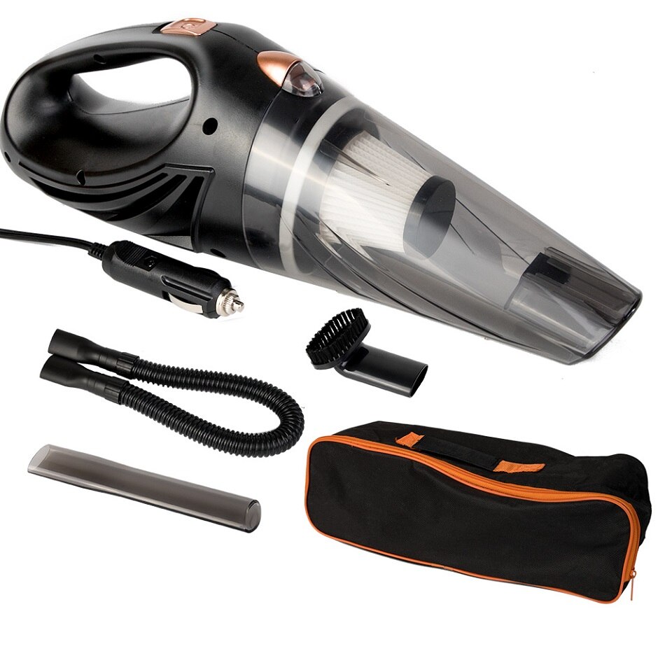 120W Sterke Zuigkracht Stofzuiger Voor Auto 4800Pa Handheld 12V Auto Elektronica Nat & Droog Dual gebruik Spare Filter Stofzuiger: Black