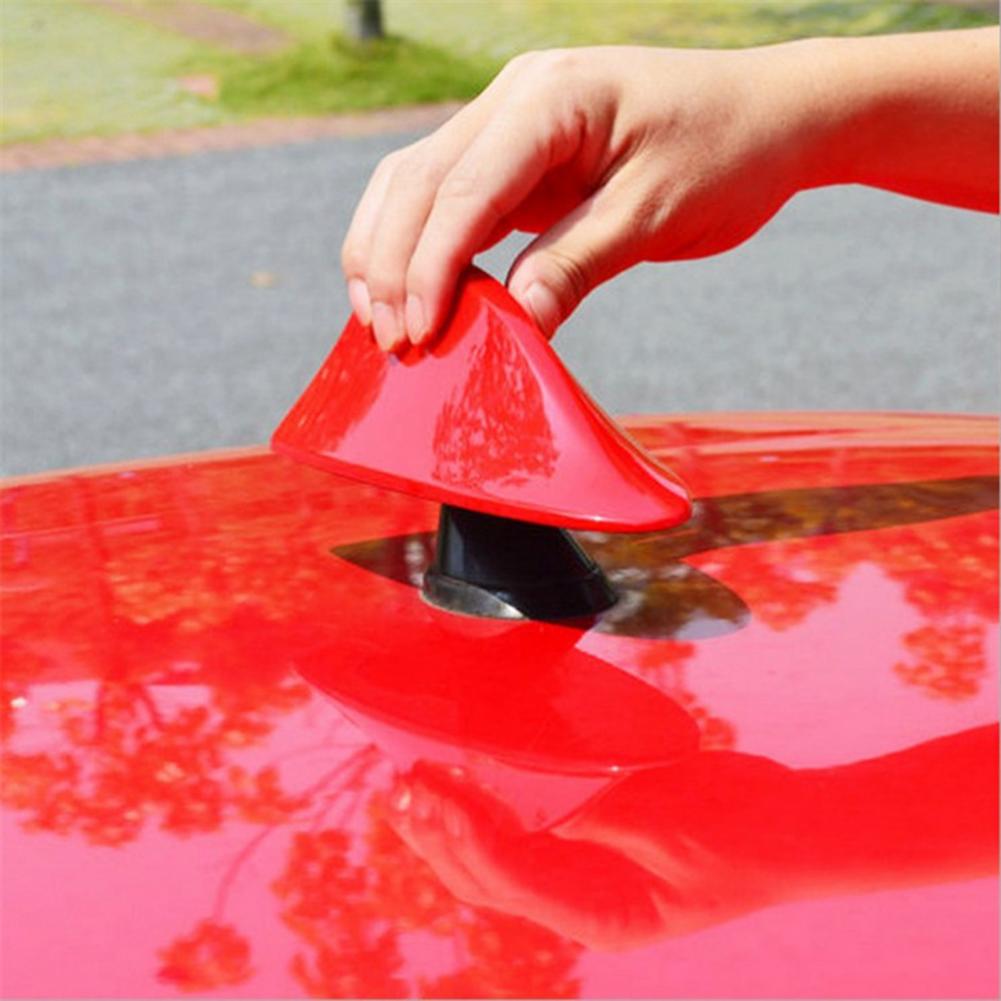 Antena tipo aleta de tiburón de coche Universal, Radio de señal, sin perforaciones, modificación de techo de cola aérea para decoración de vehículos