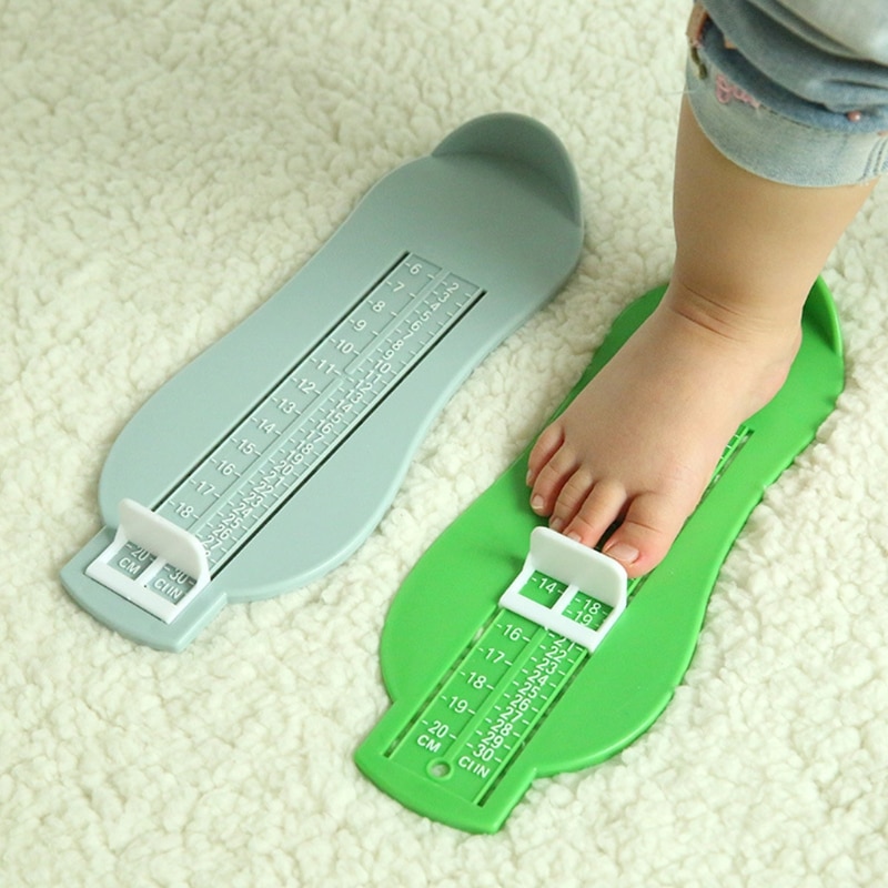 Barn fod måle rekvisitter spædbarn fødder måle gauge baby kid sko størrelse måle lineal værktøj toddler sko fittings måle enhed