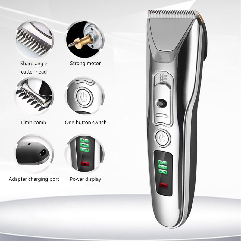 Professionele Elektrische Tondeuse USB Oplaadbare Trimmer Haircutter Snijmachine Tondeuse