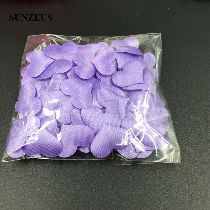Pétalos de flores de confeti de corazón pequeño, esponja 3D de 2cm, pétalos para bodas, accesorio nupcial, decoraciones para fiestas, 1000 Uds./1 lote SJ012: purple