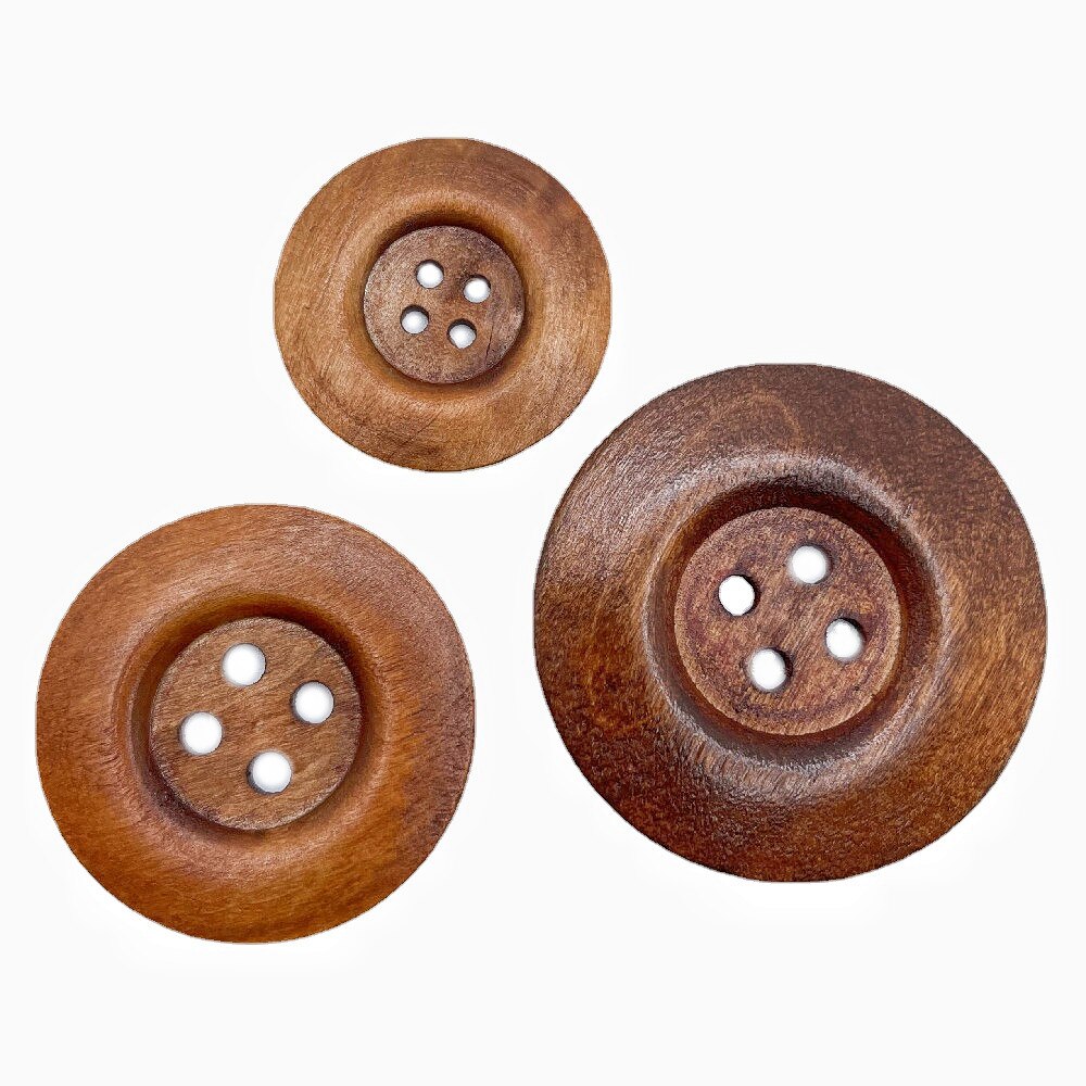 2/10 st 40/50/60mm 6cm extra stora träknappar li brun 4 hål runda sömnadsknappar utsmyckningar hantverk scrapbooking boutonger