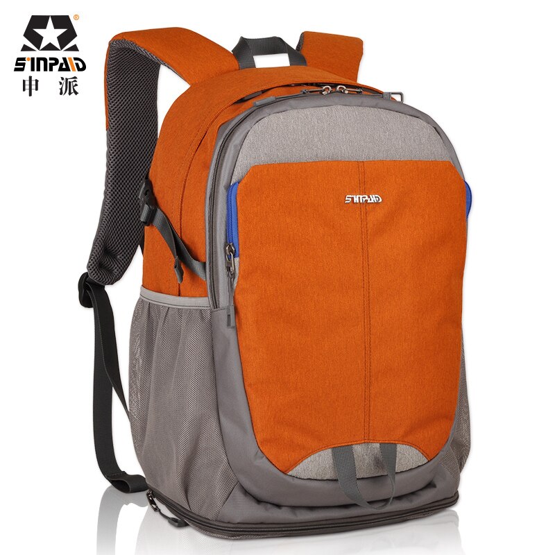 SINPAID Neue männer Reise Rucksack Wasserdicht frauen 15.6 "Zoll Laptop Tasche Farbe Blau Orange & grau