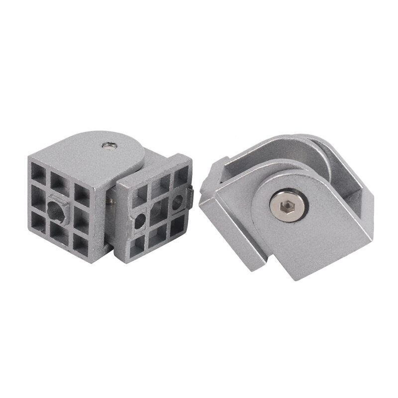 2Pcs Aluminum Alloy Pivot Joint For Aluminum Extrusion Profile Series Flexible Pivot Joint 3030 Aluminum Profile