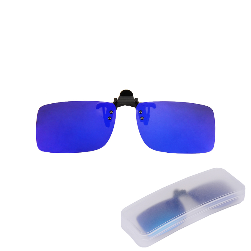 Polarized Clip On Sunglasses Men Women Near-Sighted Driving Night Vision Eyewear UV400 Cycling Fishing Glasses Clip with Box: F03 with box