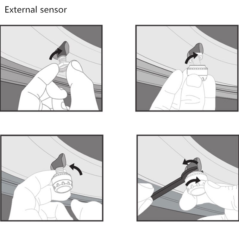 Tire Pressure Monitoring System TPMS Solar TPMS Sensor Tire Pressure With Tyre Pressure Sensor Tire Pressure Alarm
