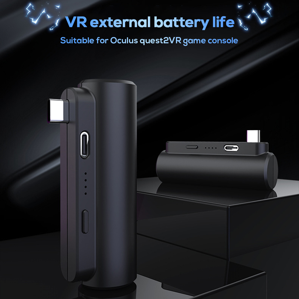 VR Glasses Battery Power Bank Built-in High-capacity Battery for Oculus Quest 2 VR Game Console External Power Supply