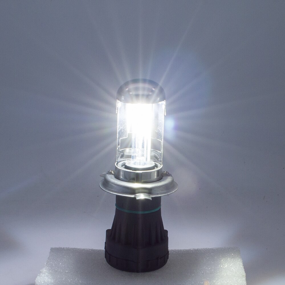 Safego Bixenon H4 versteckt Scheinwerfer Ersatz Für Auto Motorrad Xenon Bausatz DC 35W 55W H4-3 Hallo Lo Bi -Xenon Lampen 4300K 6000K Weiß