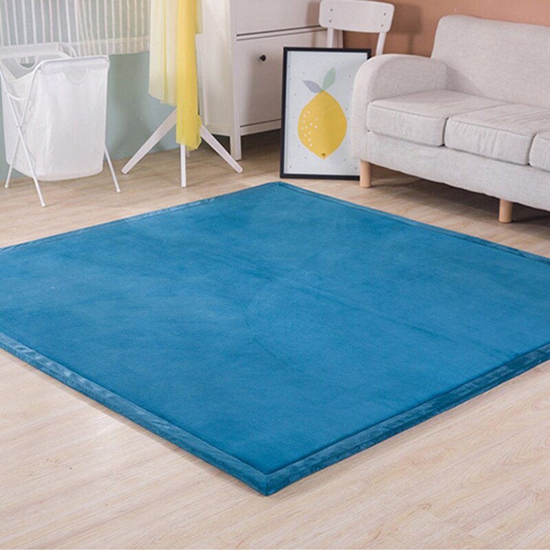 Infant Shining Home Rug Children Game Mat Thickening Coral Fleece Baby Crawling Carpet Mats Tatami Climbing Pad