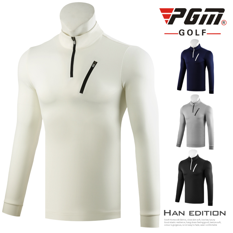 Neue! PGM Golf Kleidung männer Herbst und Winter Kleidung Langarm T-Shirt Warme Jacke Postleitzahl Kragen